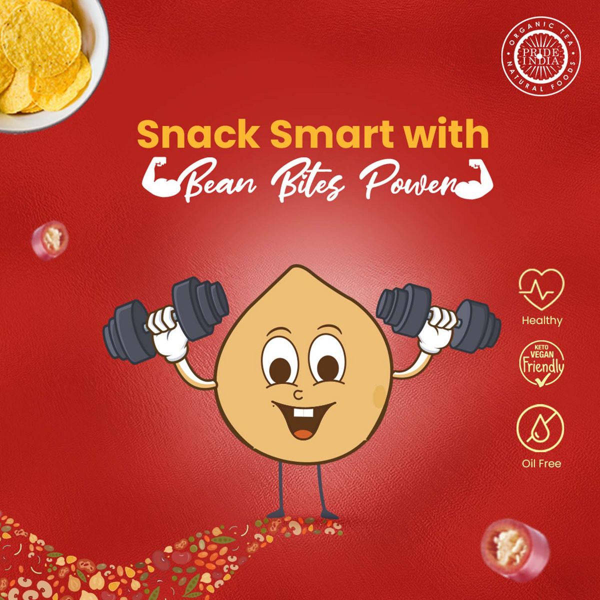 Bean Bites Salsa Mexicano Crujiente de Lenteja - Imagen 8