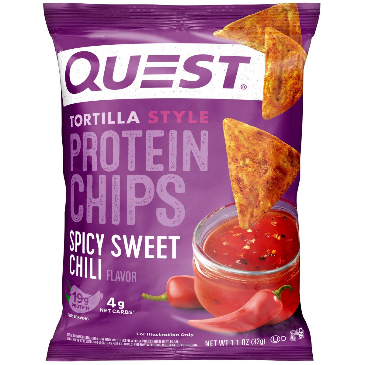 Quest Nutrition Tortilla Style Protein Chips - Spicy Sweet Chili - Imagen 4