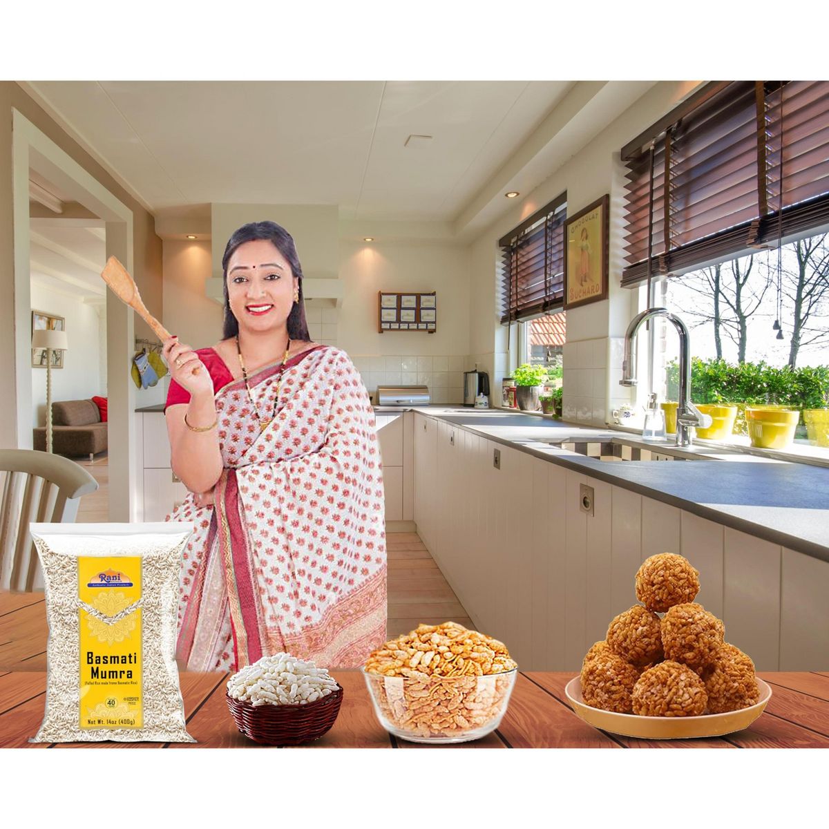 Arroz Basmati Mamra (Arroz Inflado) - 7 oz (200 g) - Marca Rani Productos Auténticos de la India - Imagen 3