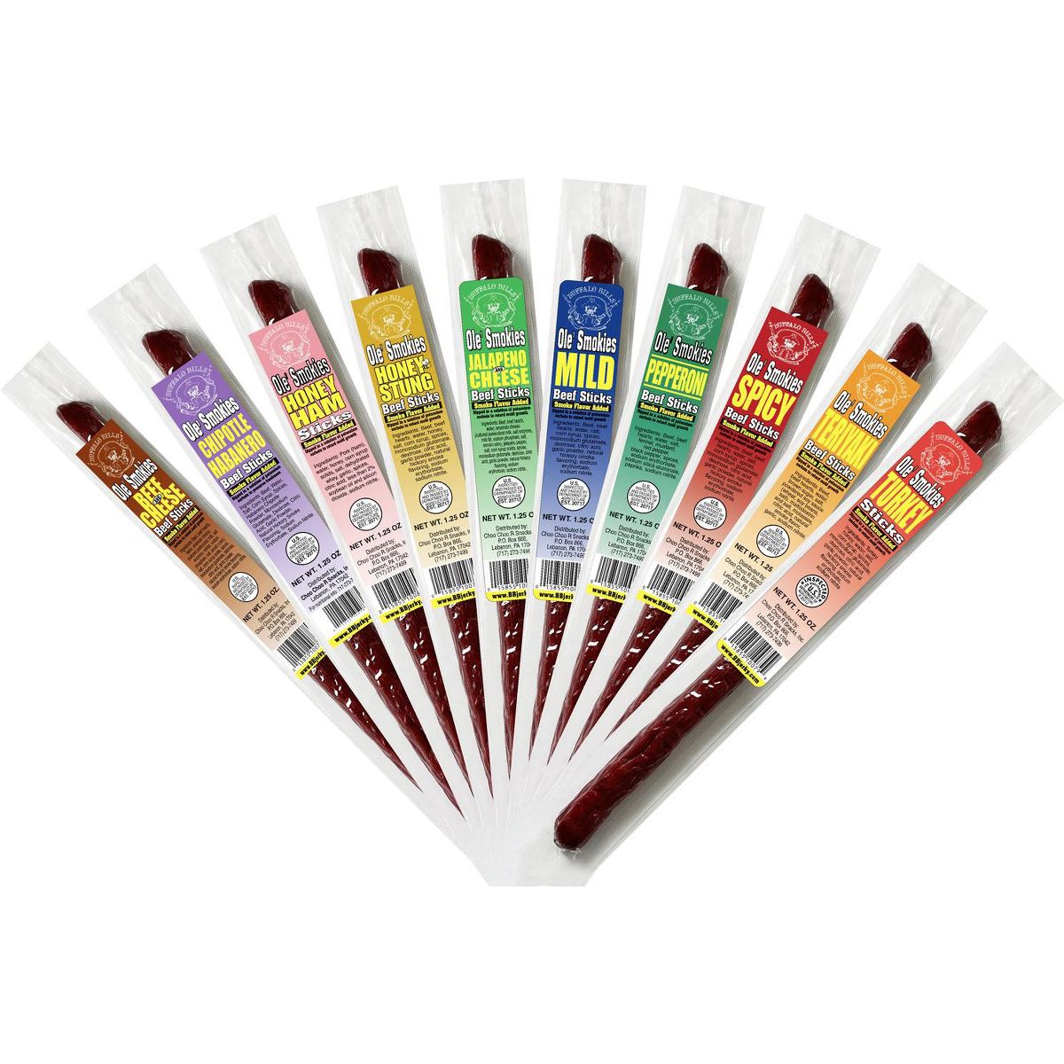 Ramo de Palitos de Carne Ole Smokies Surtidos Buffalo Bills, 20 Piezas en Taza de Acero Inoxidable (paquete de 2) - Imagen 4