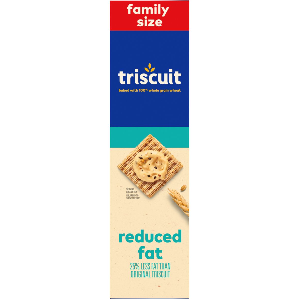 Triscuit Reducido en Grasa Galletas Integrales de Trigo para Lunch Vegano Tamaño Familiar - 11.5 oz - Imagen 10