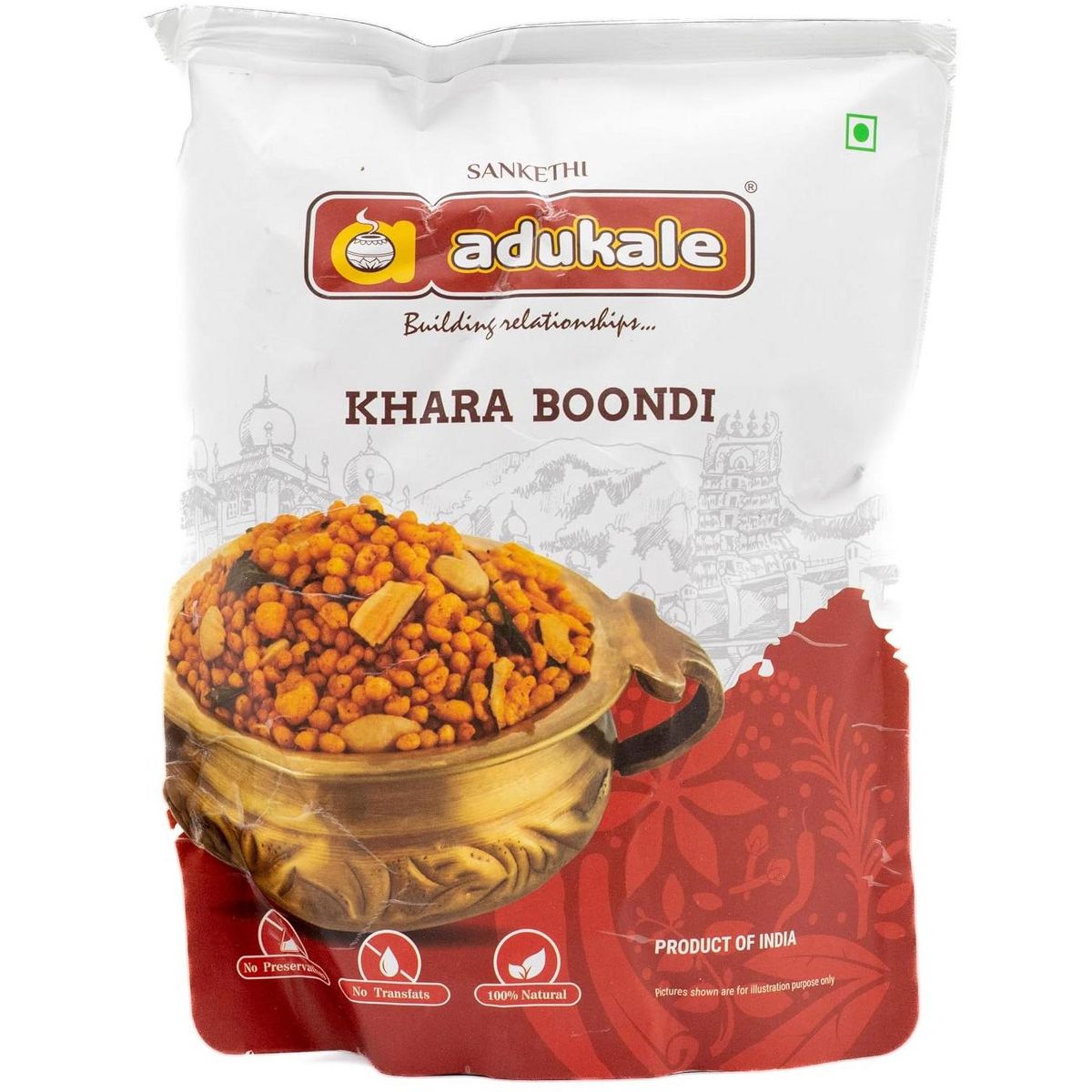 Combo de Botanas Tradicionales Listas para Comer SBB & Adukale – Karida Avalakki, Averebele Mixture y Khara Boondi = Paquete de 3 Variedades - Imagen 4