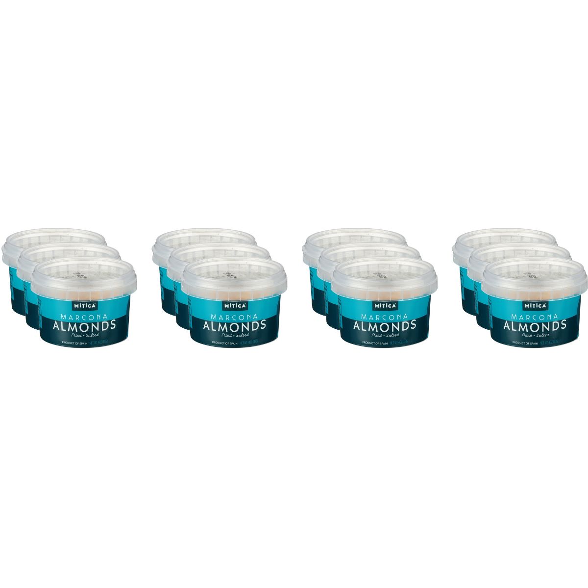 Almendras Marcona Mitica Minitub - Caja de 12 - 4 oz