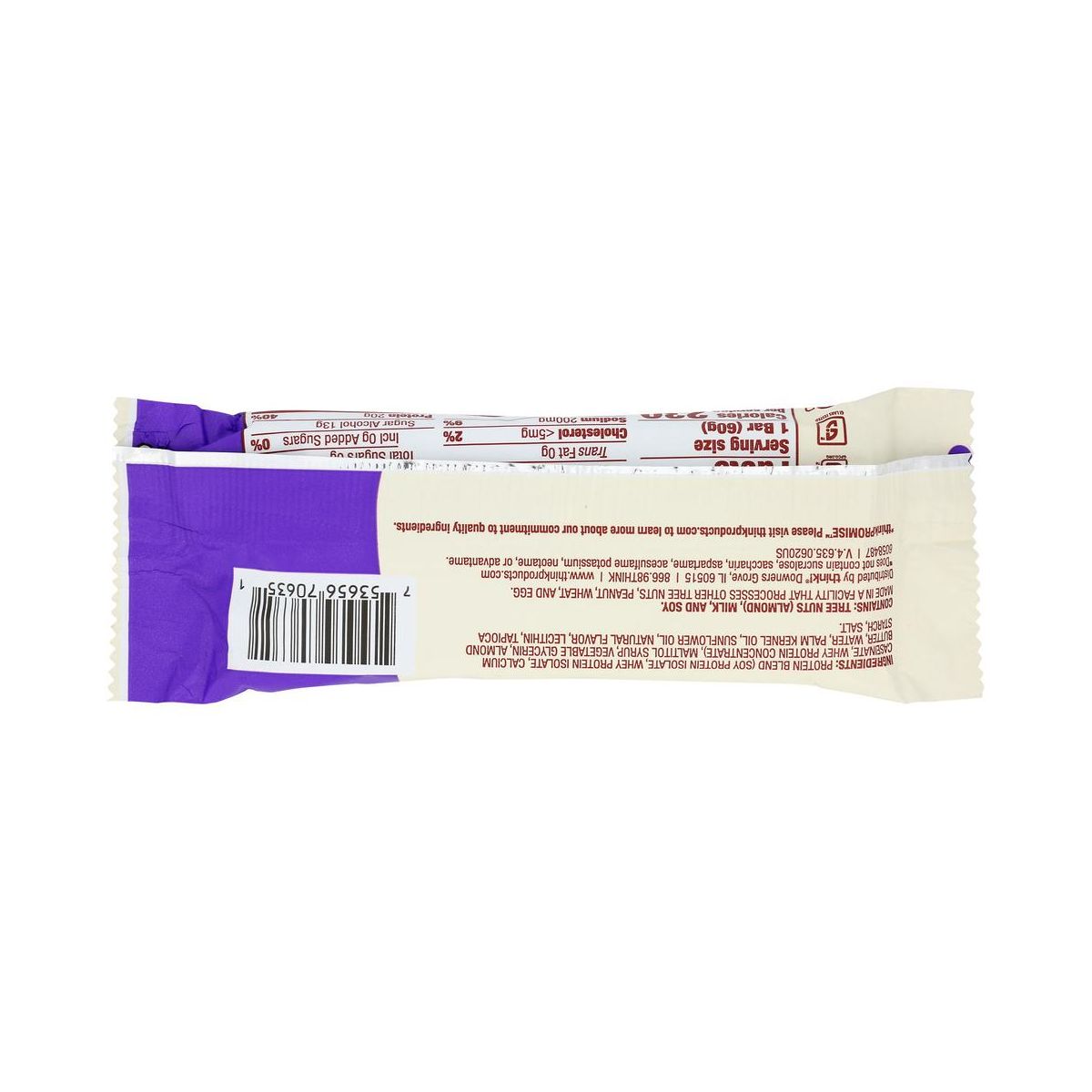 Think! Barra de Proteína Sabor Chocolate Blanco - 10 barras, 2.1 oz - Imagen 4