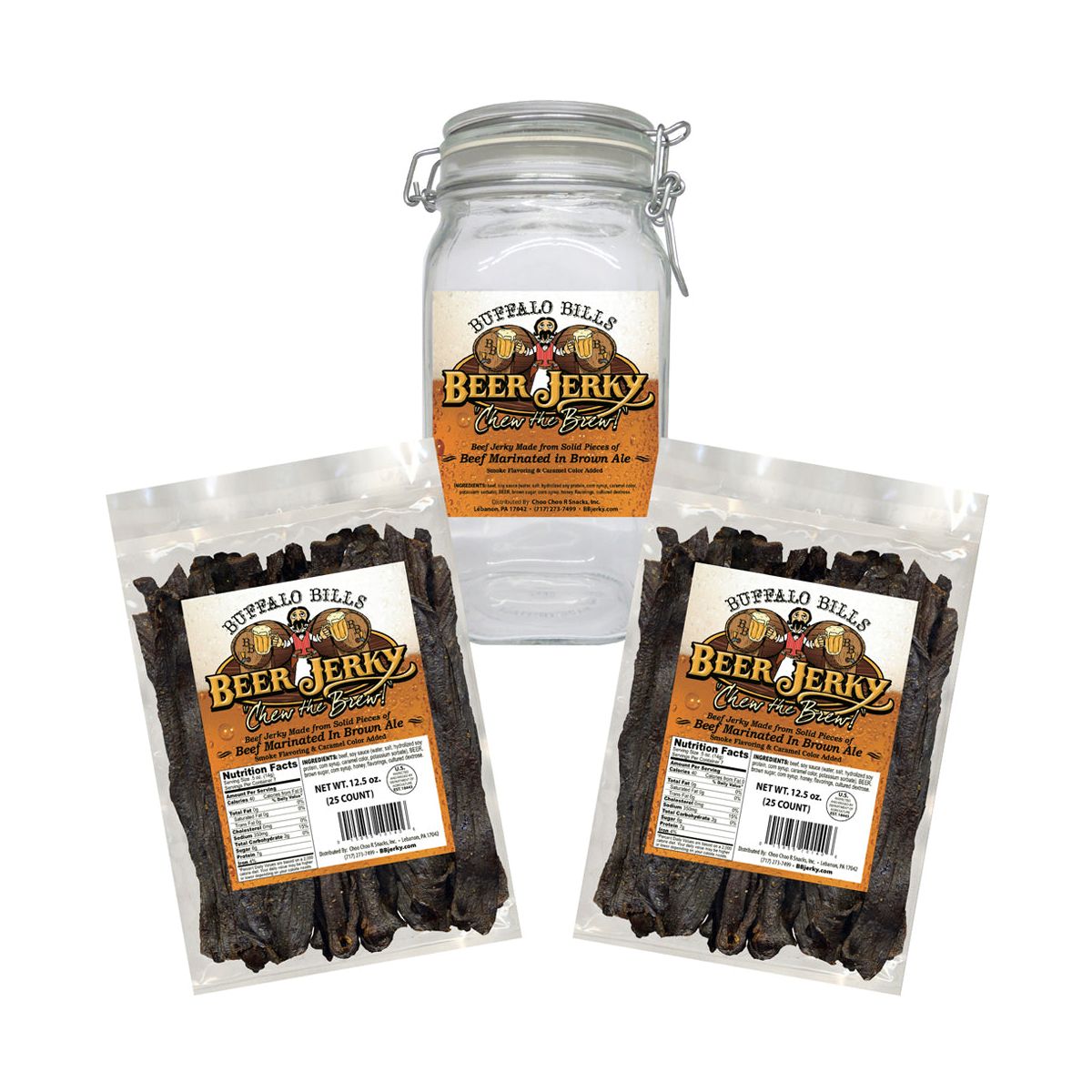 Buffalo Bills Honey Ale Beef Jerky Kit de Inicio (2 bolsas y 1 frasco)