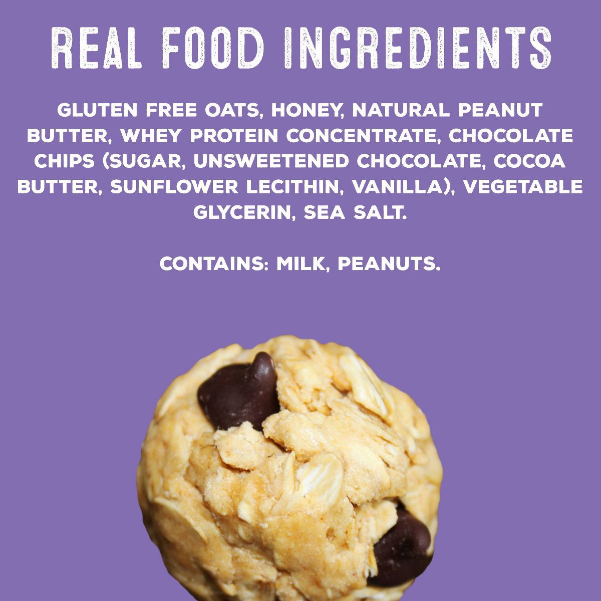 Bolitas de Proteína de Suero simplyFUEL con Chispas de Chocolate y Masa de Galleta - 8g de Proteína - 8 oz / 10 piezas - Imagen 5