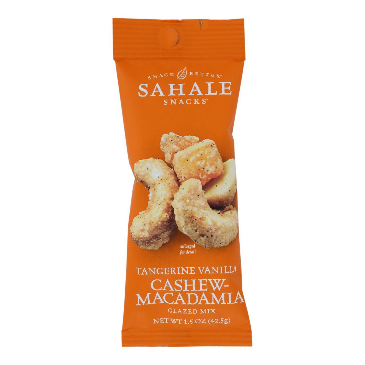 Sahale Mezcla Glaseada de Anacardo y Macadamia con Sabor a Mandarina y Vainilla - Caja de 9 - 1.5 OZ - Imagen 2