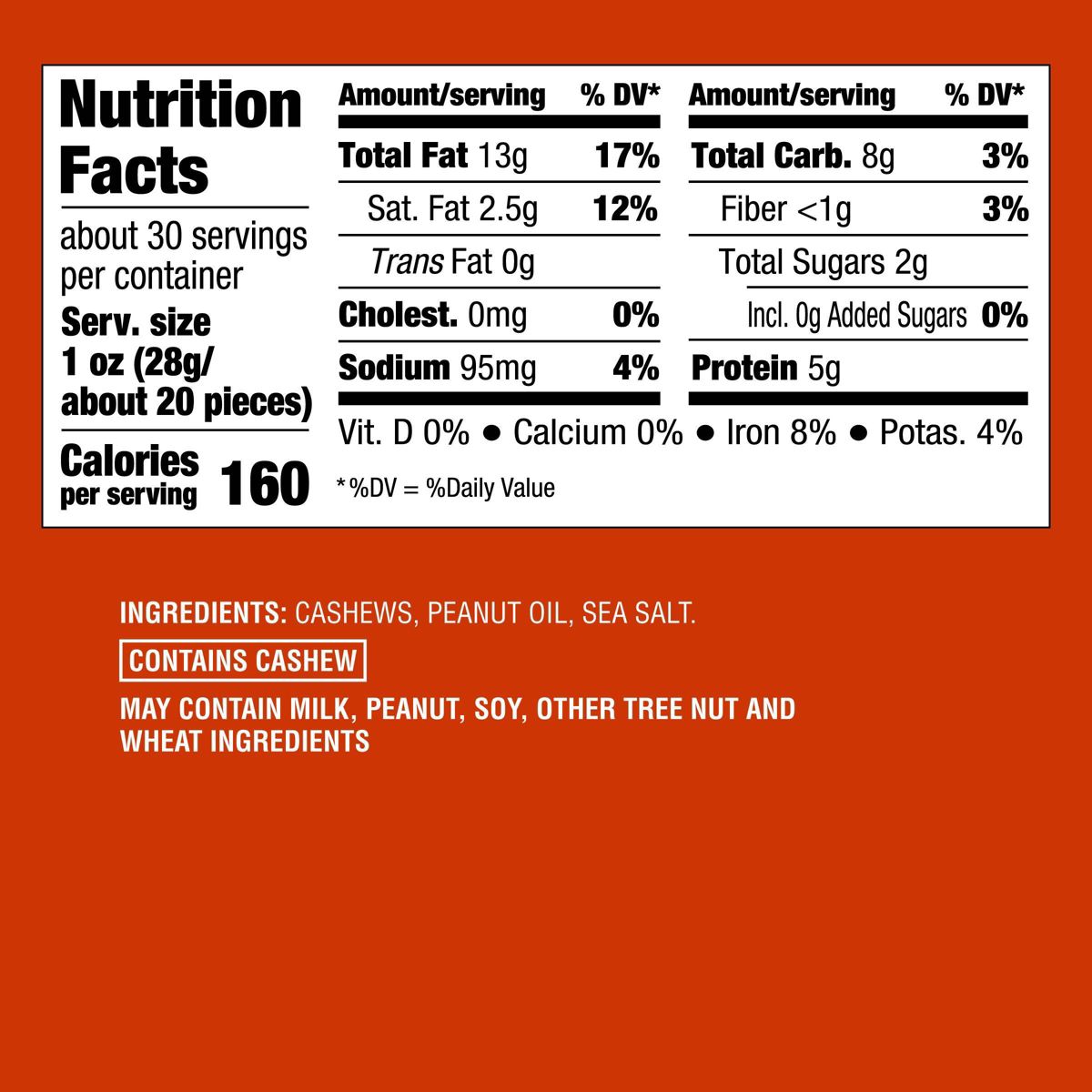 Nueces de la India enteras tostadas con sal marina - 30 oz - Good & Gather™ - Imagen 5