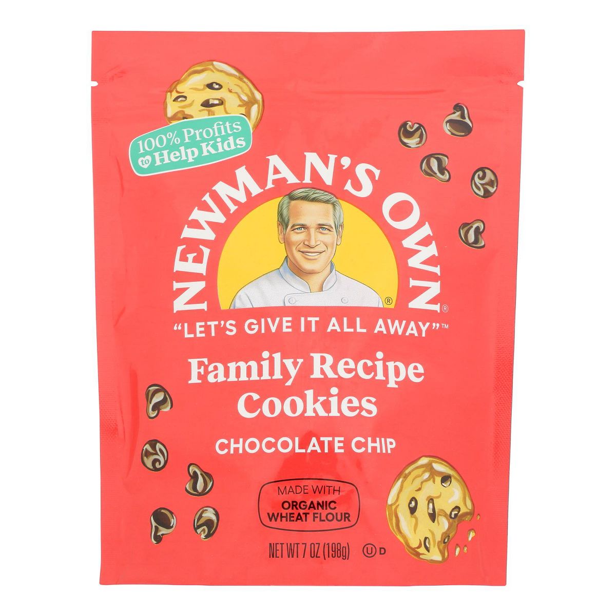 Galletas con Chispas de Chocolate Newman's Own Organics - Paquete de 6/7 oz - Imagen 3