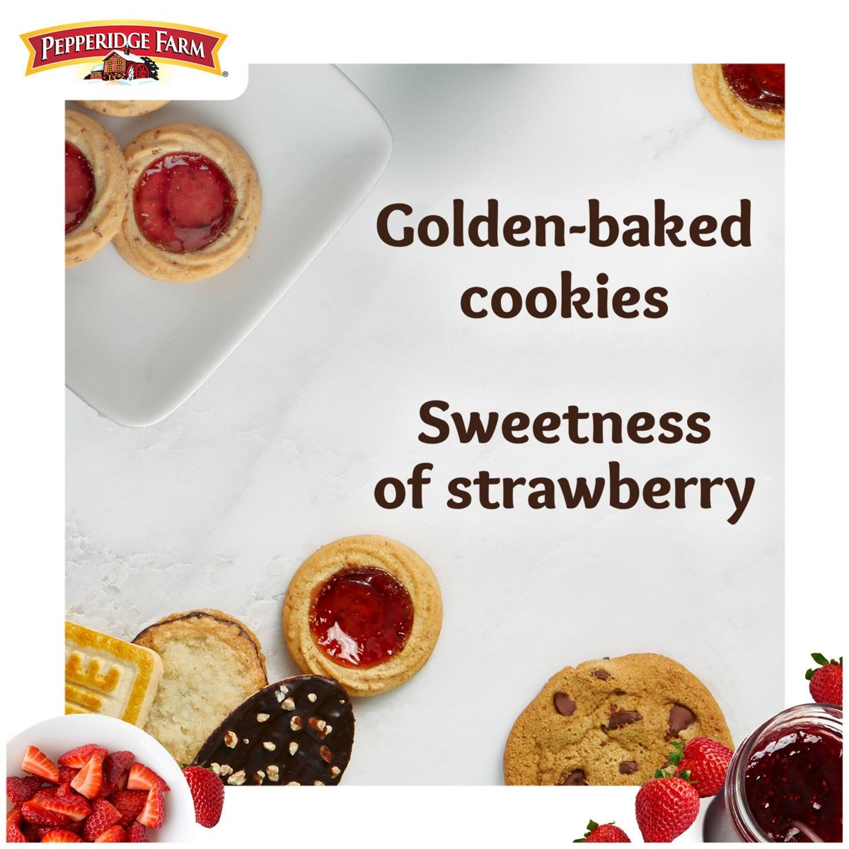 Galletas Thumbprint de Fresa Pepperidge Farm - 6.75 oz / 18 piezas - Imagen 3