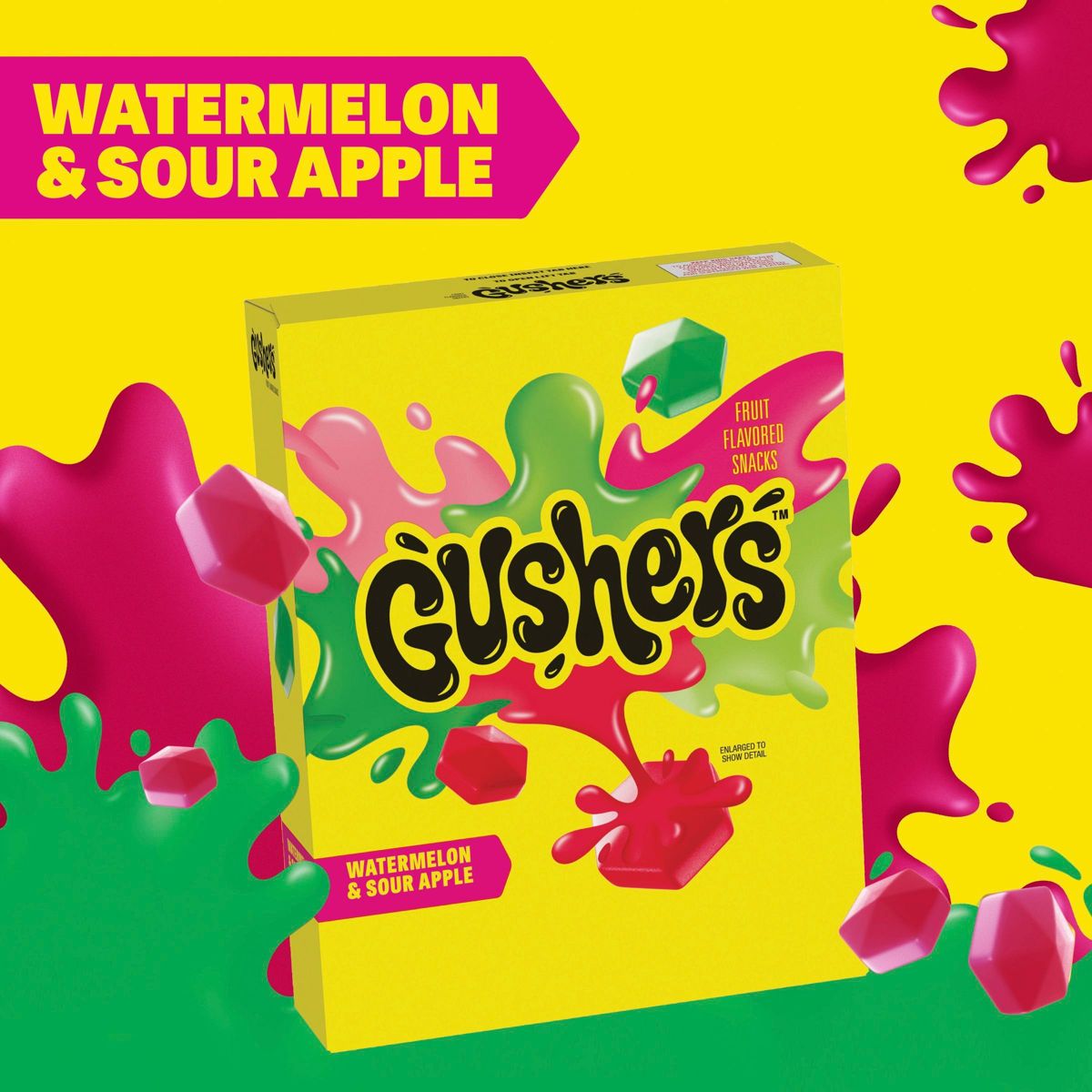 Gushers Sabor Sandía y Manzana Ácida - Bocadillo de Fruta - 4.8 oz / 6 ct - Imagen 3
