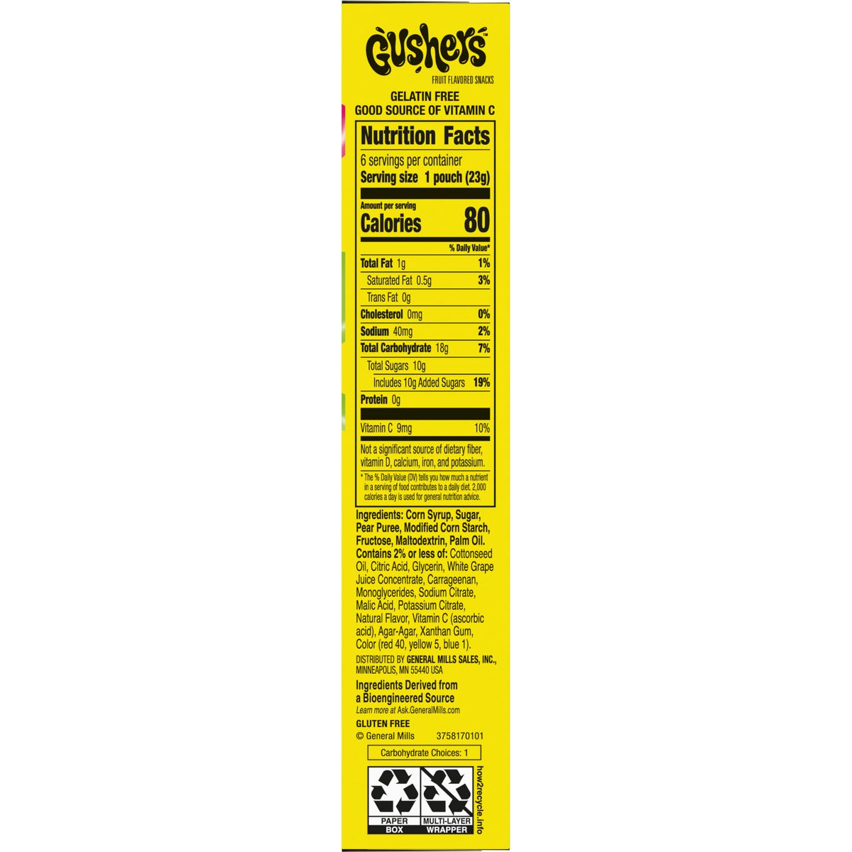 Gushers Sabor Sandía y Manzana Ácida - Bocadillo de Fruta - 4.8 oz / 6 ct - Imagen 9