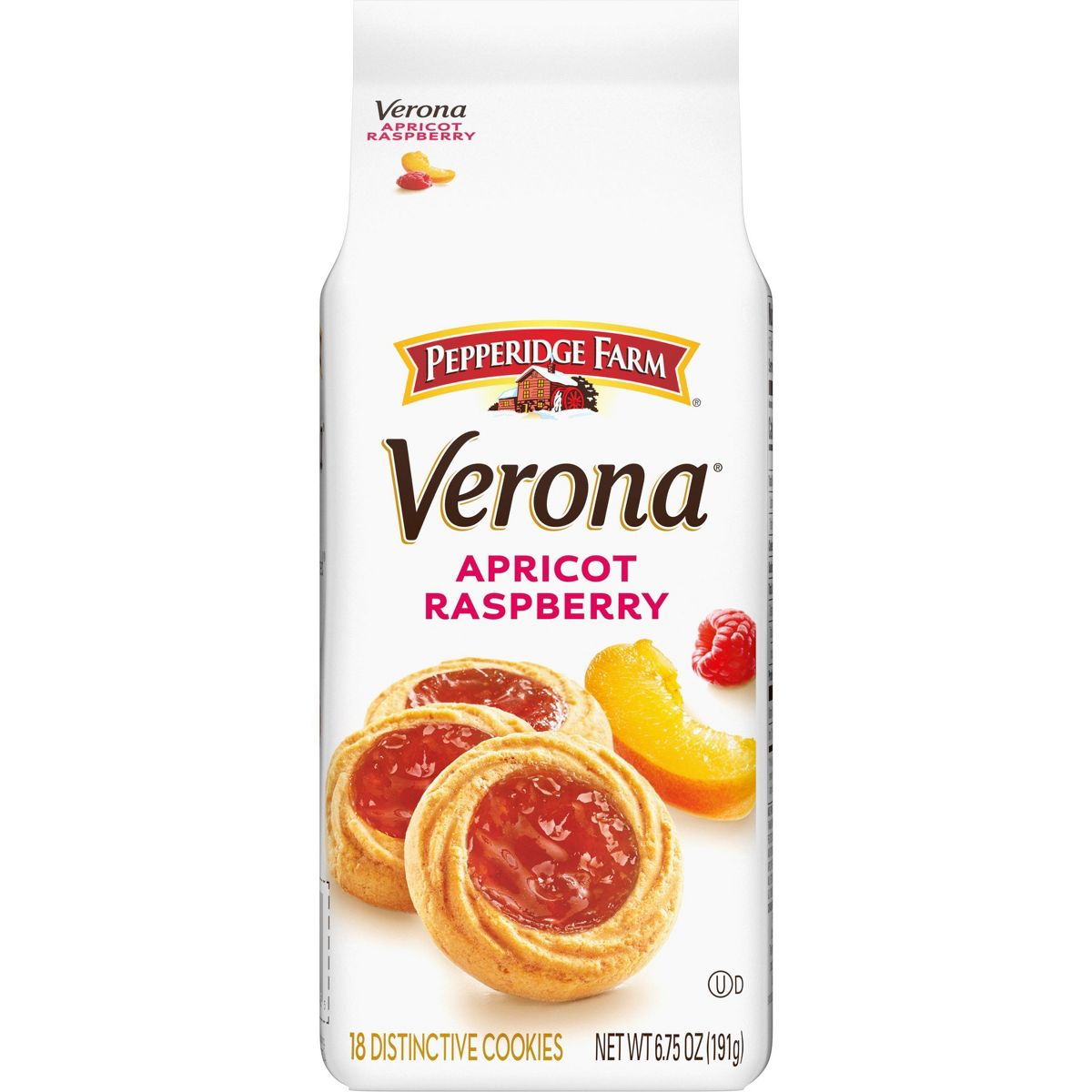 Galletas Thumbprint de Albaricoque y Frambuesa Pepperidge Farm Verona - 6.75 oz