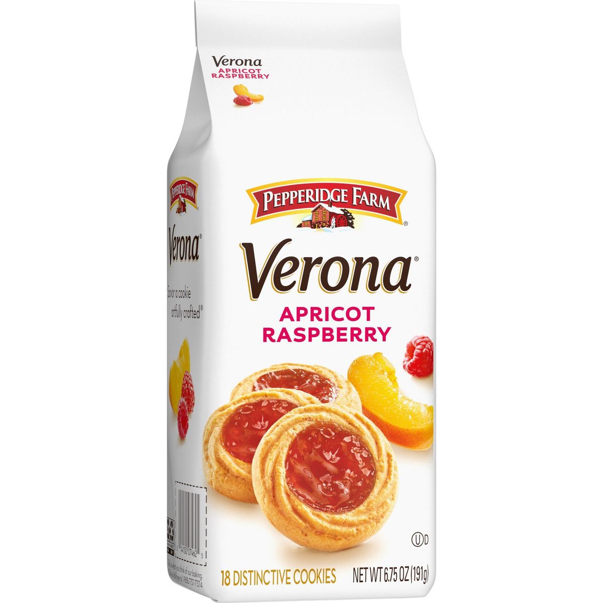 Galletas Thumbprint de Albaricoque y Frambuesa Pepperidge Farm Verona - 6.75 oz - Imagen 8