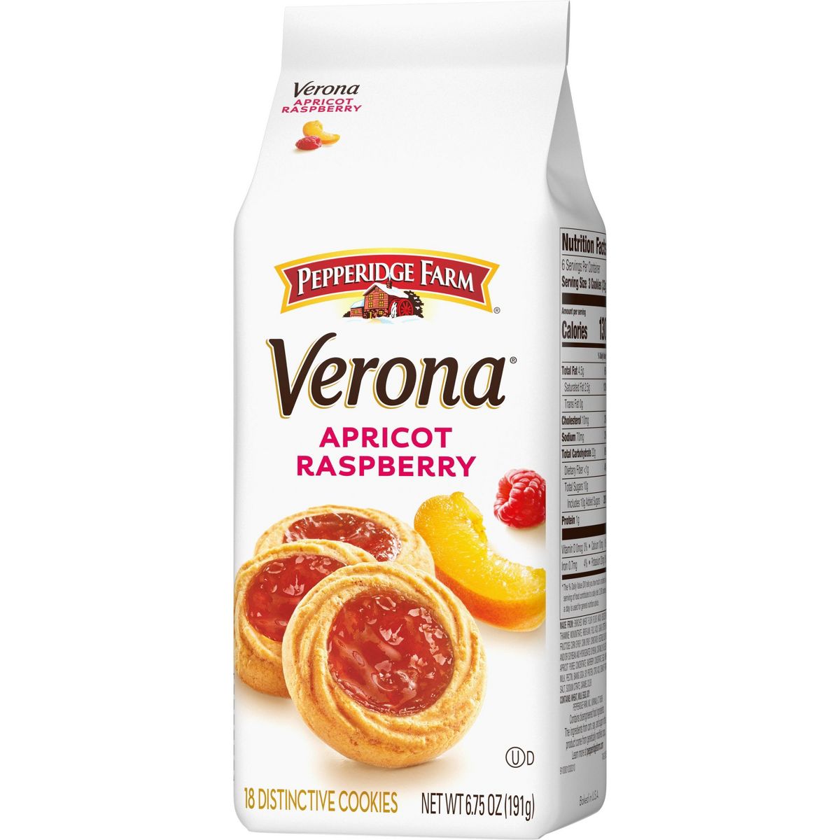 Galletas Thumbprint de Albaricoque y Frambuesa Pepperidge Farm Verona - 6.75 oz - Imagen 9