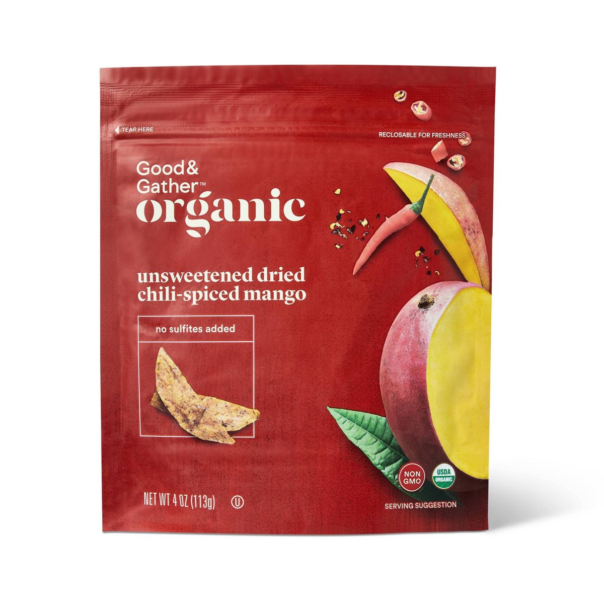 Mango Deshidratado Orgánico con Chile y Lima sin Azúcar - 4 oz - Good & Gather™ - Imagen 2