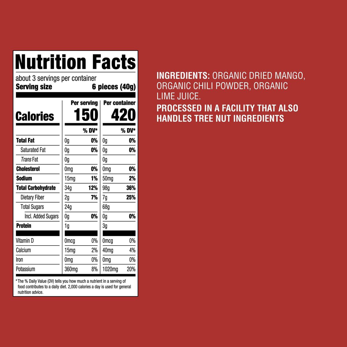 Mango Deshidratado Orgánico con Chile y Lima sin Azúcar - 4 oz - Good & Gather™ - Imagen 6