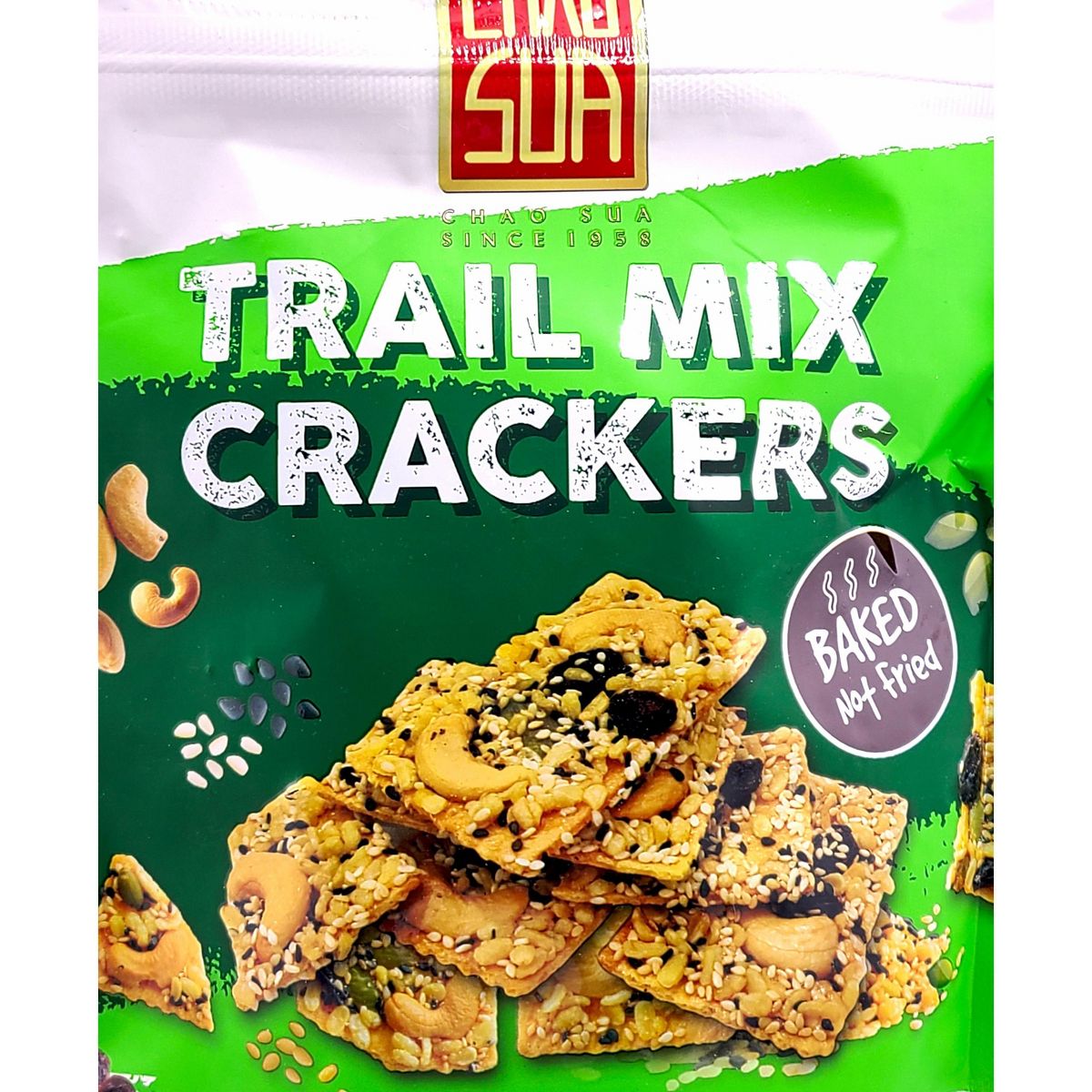 Chao Sua Trail Mix Crackers Horneados 3.52 Oz. (Paquete de 2) - Imagen 5