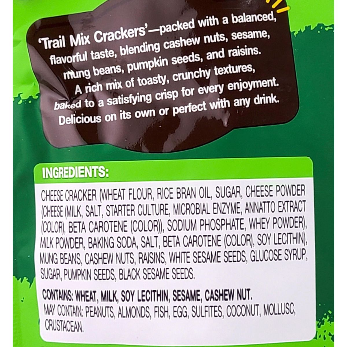 Chao Sua Trail Mix Crackers Horneados 3.52 Oz. (Paquete de 2) - Imagen 8