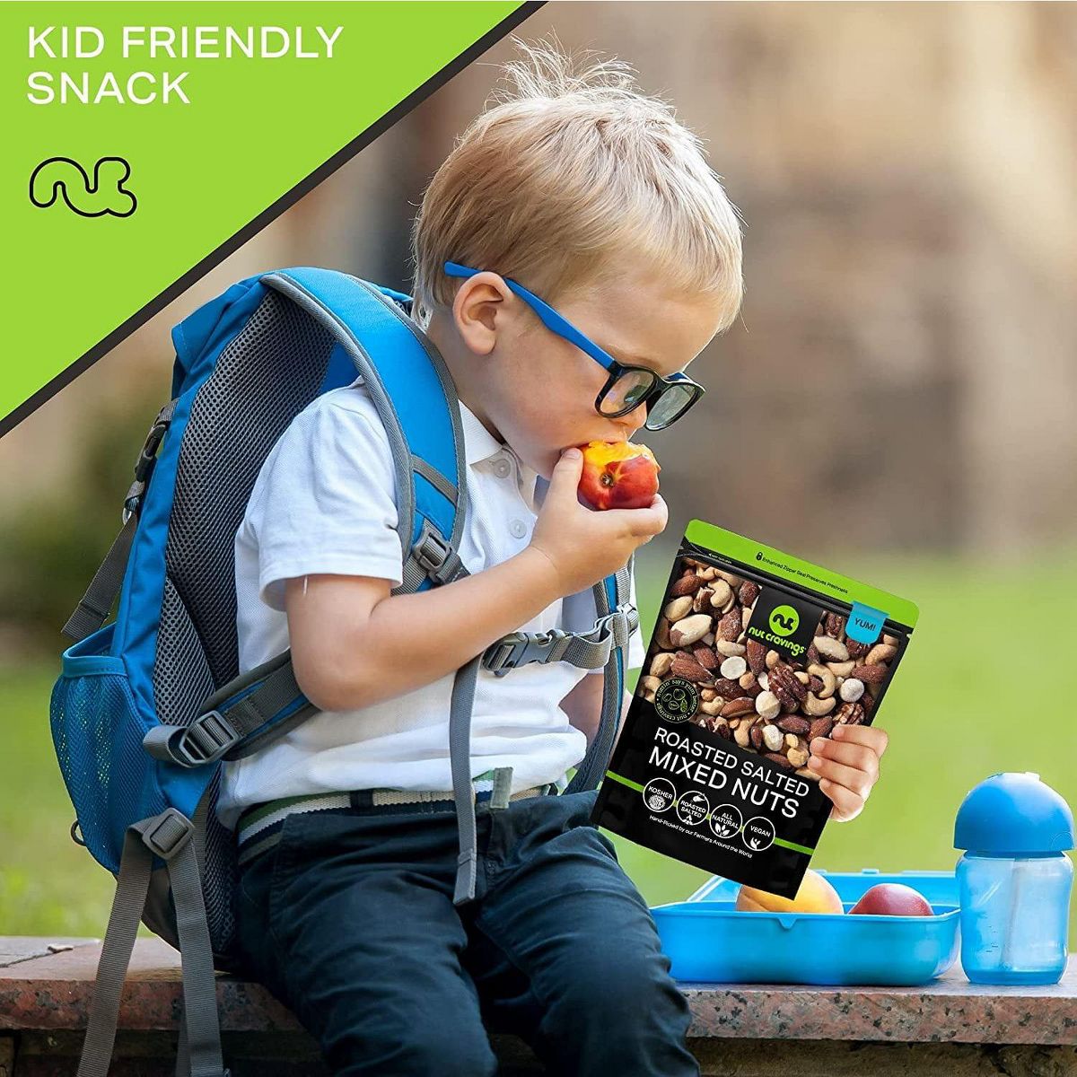 Nut Cravings Mezcla de Nueces Tostadas y Saladas: Brasil, Pacanas, Almendras, Avellanas, Anacardos - Imagen 6