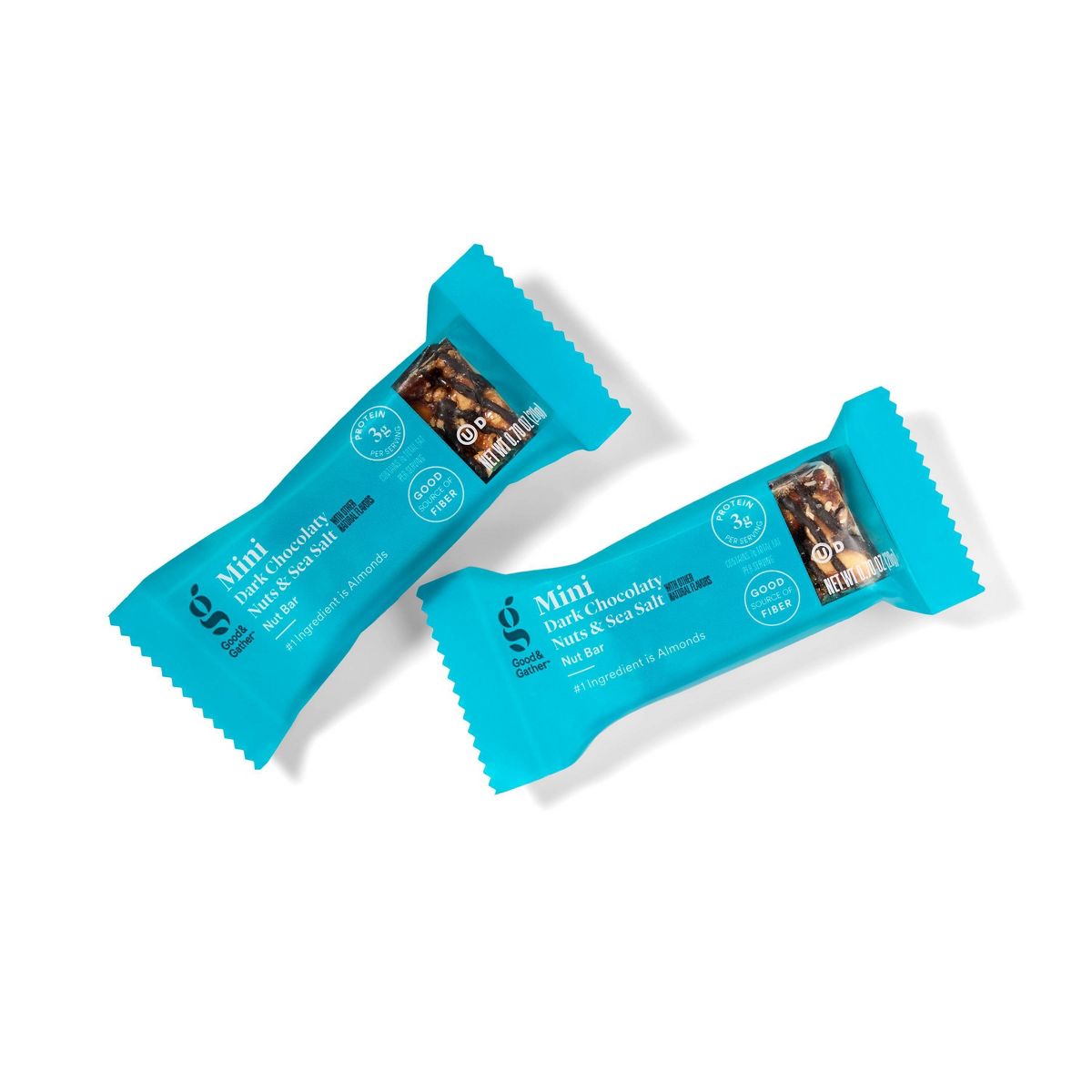Barras de nueces con chocolate oscuro y sal marina Mini - 7 oz/10 ct - Good & Gather™ - Imagen 4