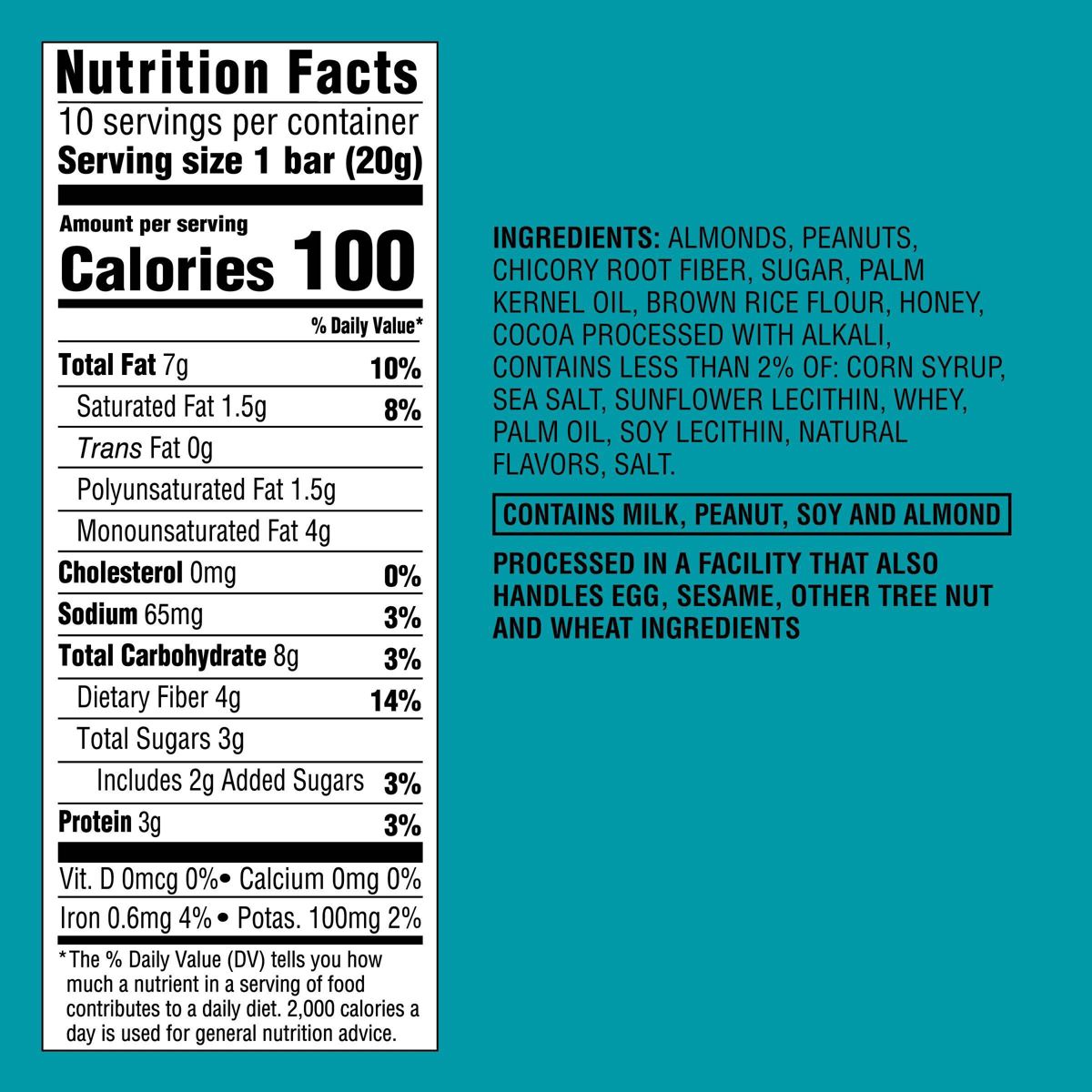 Barras de nueces con chocolate oscuro y sal marina Mini - 7 oz/10 ct - Good & Gather™ - Imagen 6