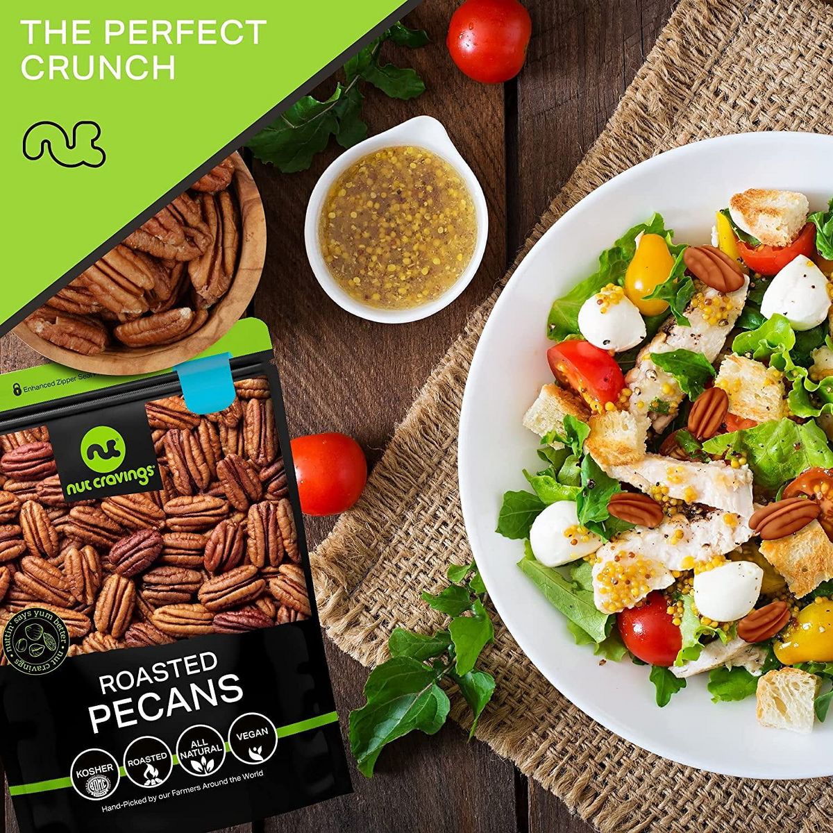 Nueces Pecanas en Mitades, Tostadas y Sin Sal, Sin Cáscara por Nut Cravings - Imagen 11