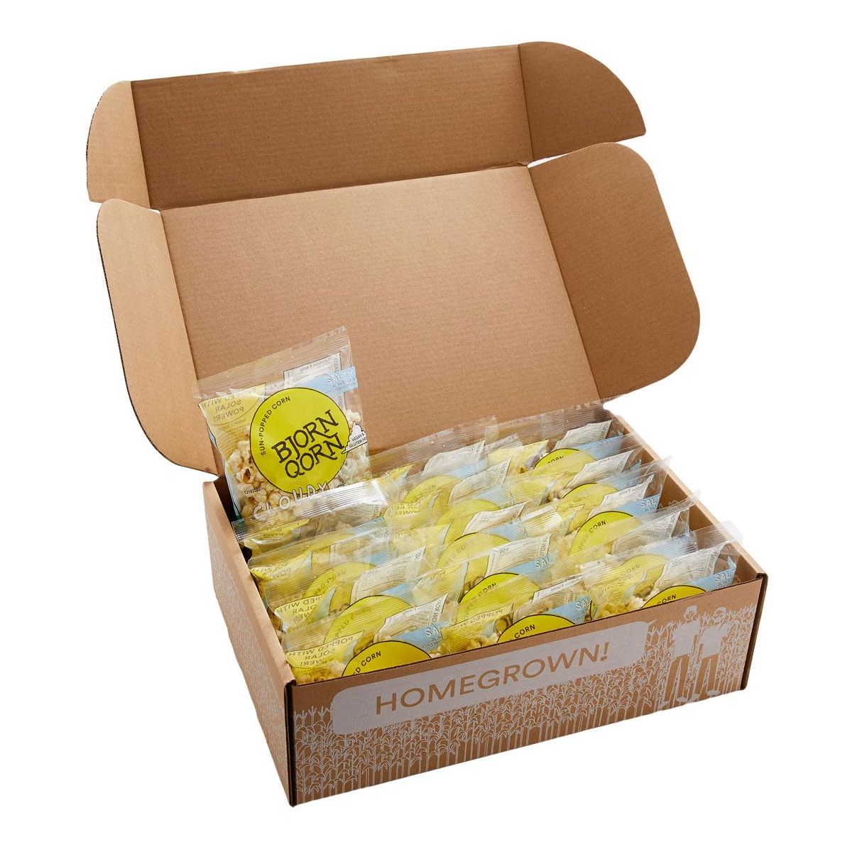 BjornQorn Cloudy Paquete de 15 (1 oz) Palomitas de Maíz - Imagen 3