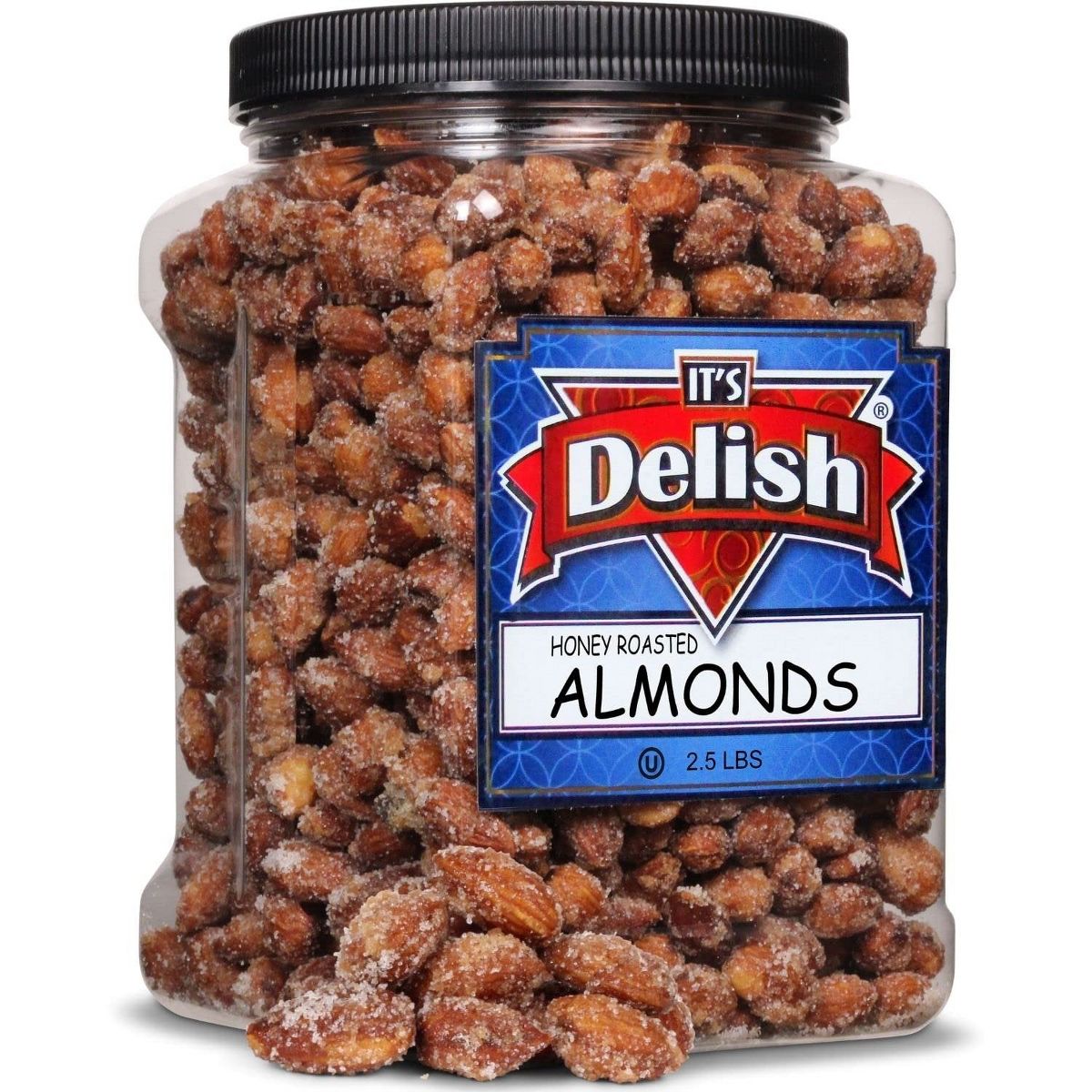 Almendras Honey Roasted de It's Delish, Contenedor Jumbo de 2.5 LBS