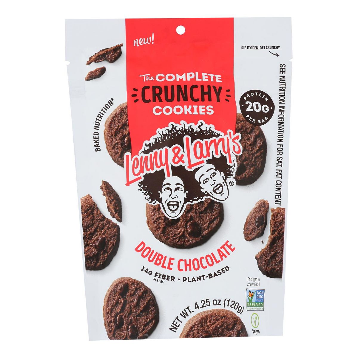 Galletas Crujientes The Complete de Lenny & Larry's Sabor Chocolate Doble - Caja con 6/4.25 oz - Imagen 3