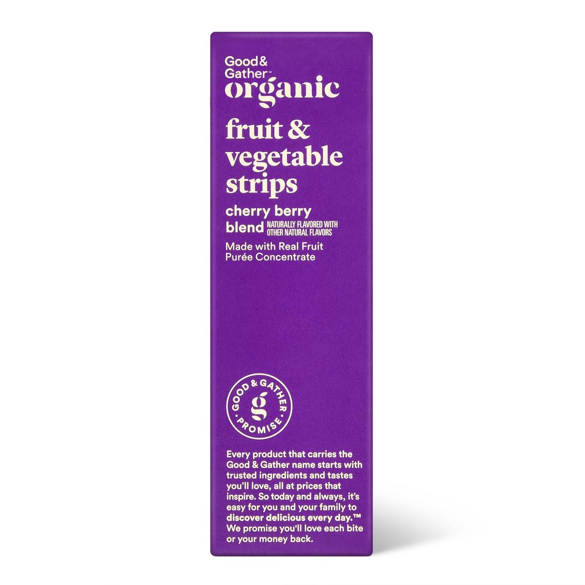 Tiras de Fruta y Vegetales Orgánicas Sabor Cereza y Baya - 9 oz/18 ct - Good & Gather™ - Imagen 4