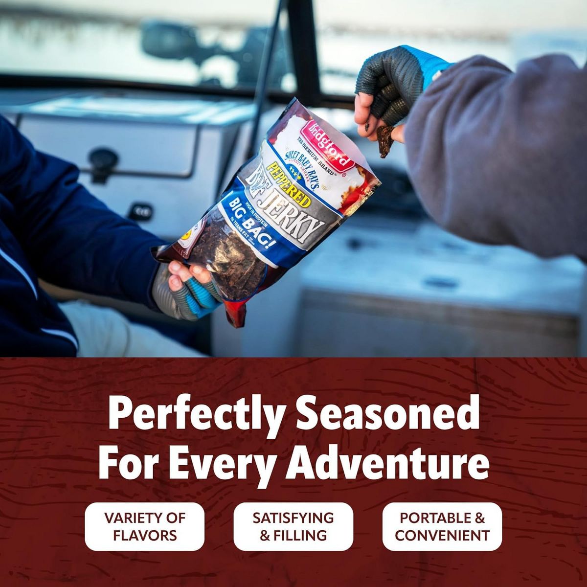 Bridgford Sweet Baby Ray’s Beef Jerky Sabor Teriyaki Dulce 6.2 oz - Carne Seca de Res con Alto Contenido de Proteína, Ideal para Bocadillos sobre la Marcha y Estilos de Vida Ocupados - Imagen 6