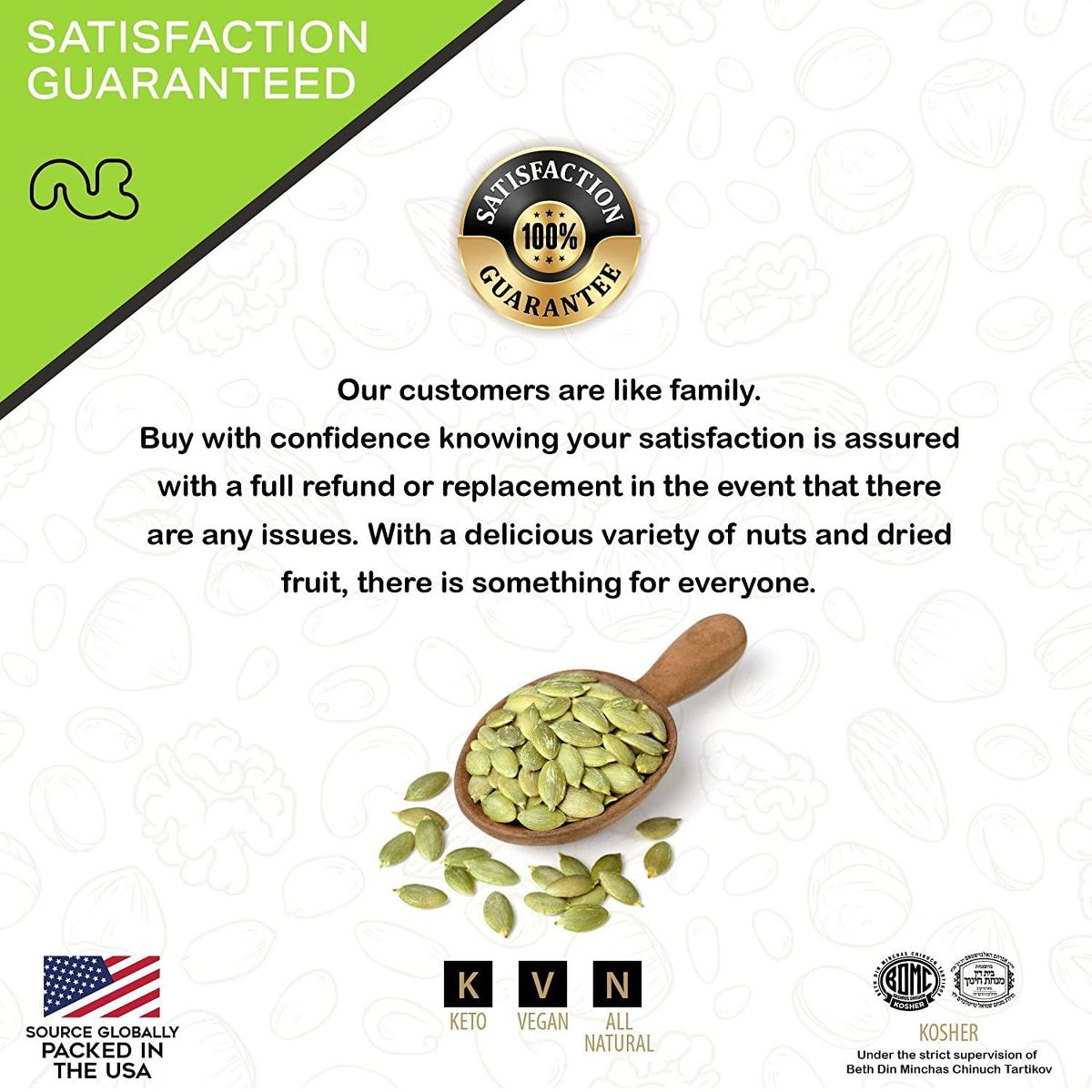 Pepitas de Calabaza Tostadas y Saladas, sin Cáscara por Nut Cravings - Imagen 5