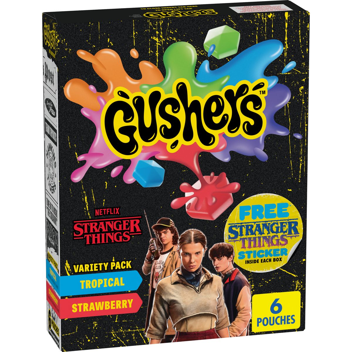 Fruit Gushers Bocadillos de Fruta con Sabor a Fruta Paquete Variado - 4.8 oz/6 ct