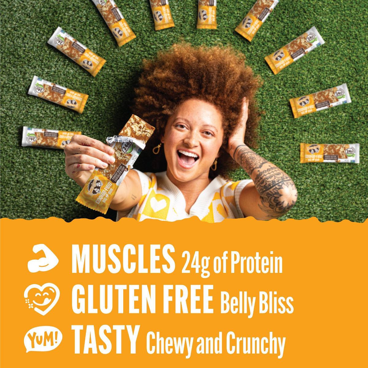 Barra Grande Cookie-Fied de Lenny & Larry - Mantequilla de Cacahuate con Chispas de Chocolate - 12ct - Imagen 4