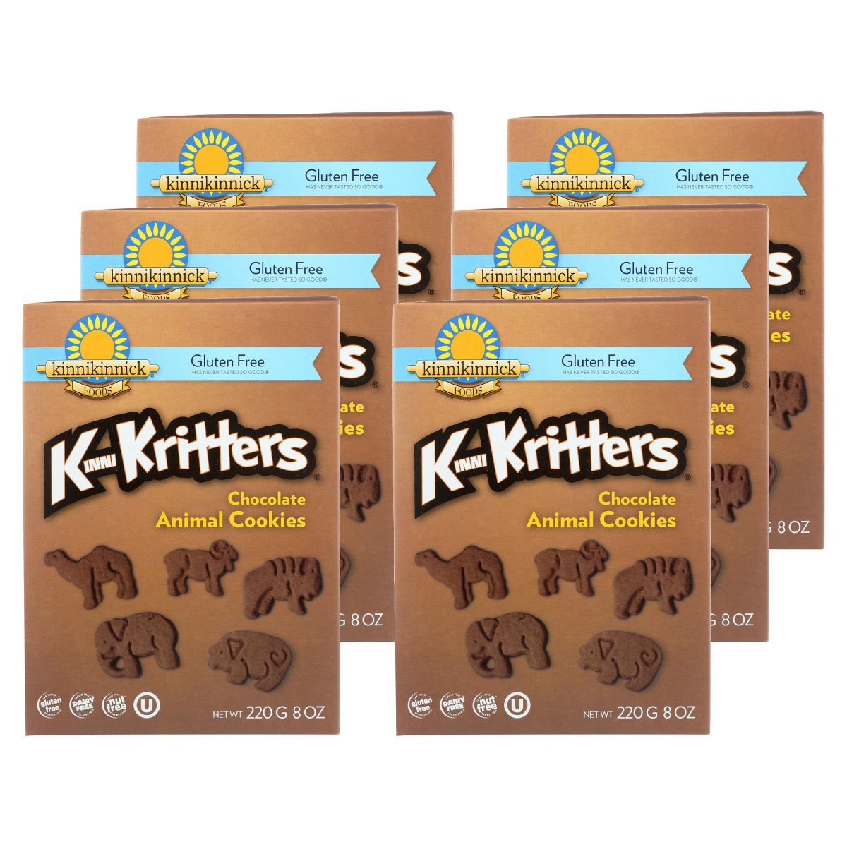 Galletas de Animalitos con Chocolate Kinnikinnick - Caja de 6/8 oz - Imagen 2