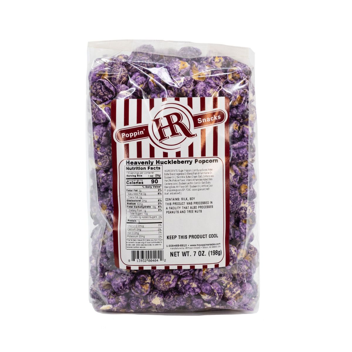 HR Poppin' Snacks 7 oz Palomitas de Maíz Sabor Huckleberry Celestial - Paquete de 2 - Imagen 3