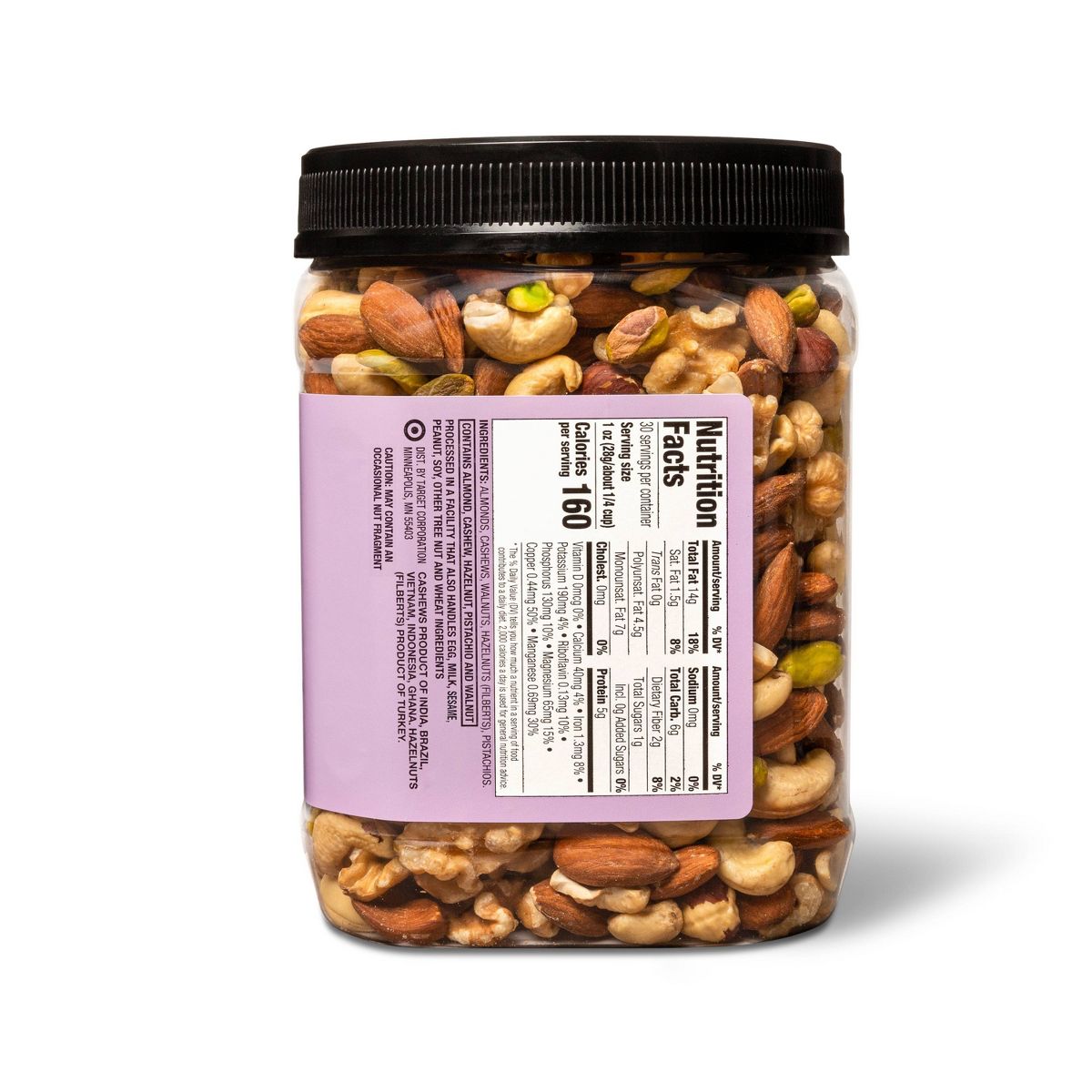 Mezcla de nueces crudas sin sal - 30 oz - Good & Gather™ - Imagen 3