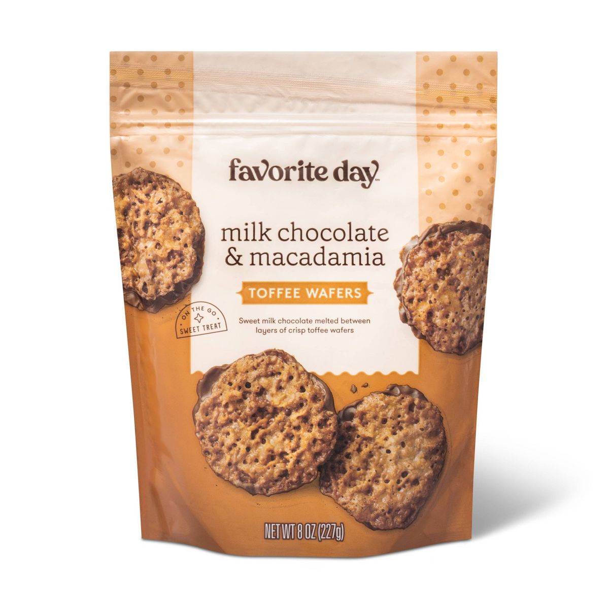 Galleta Wafer de Toffee con Macadamia y Chocolate con Leche - 8oz - Favorite Day™ - Imagen 2