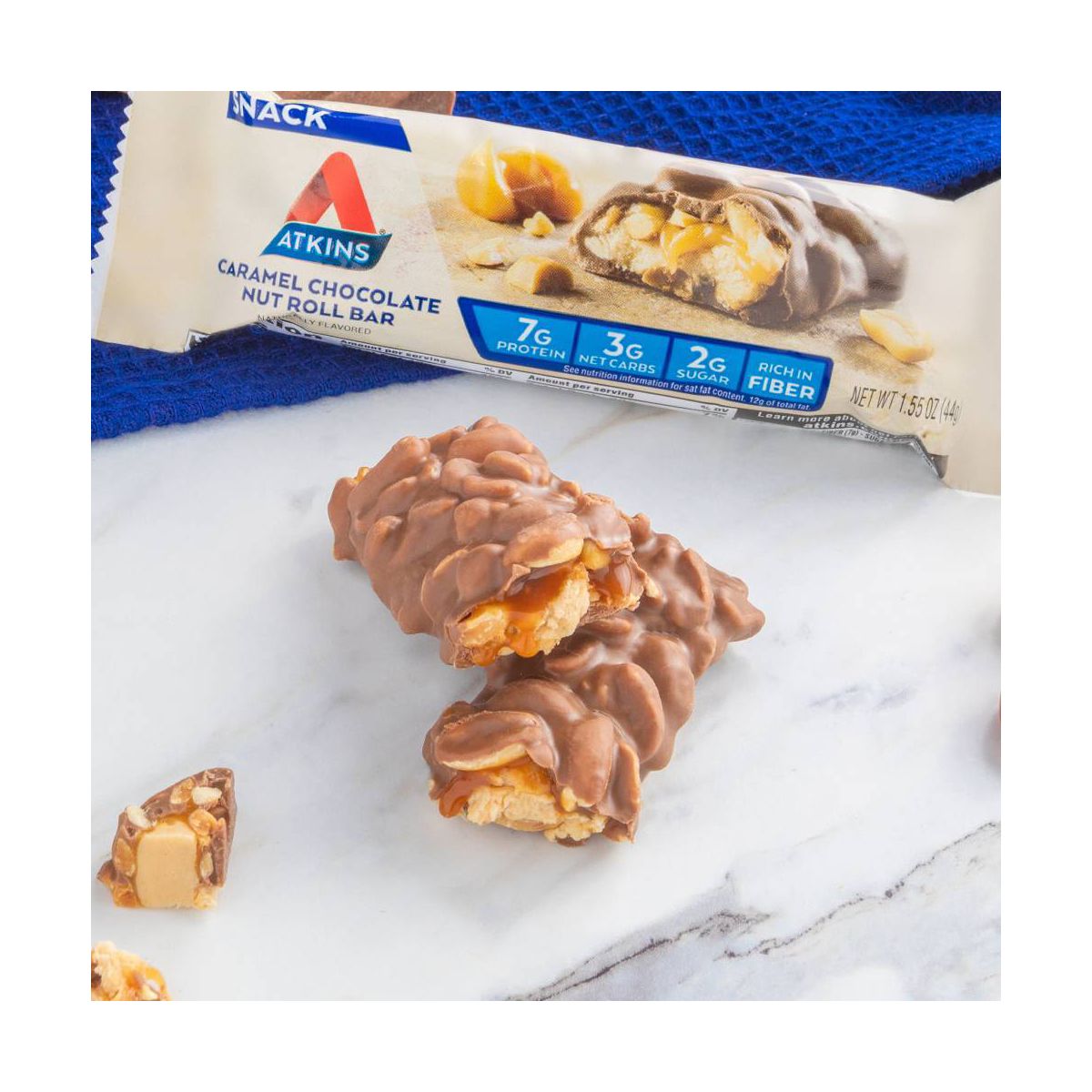 Atkins Barrita de Caramelo, Chocolate y Nuez - Imagen 9