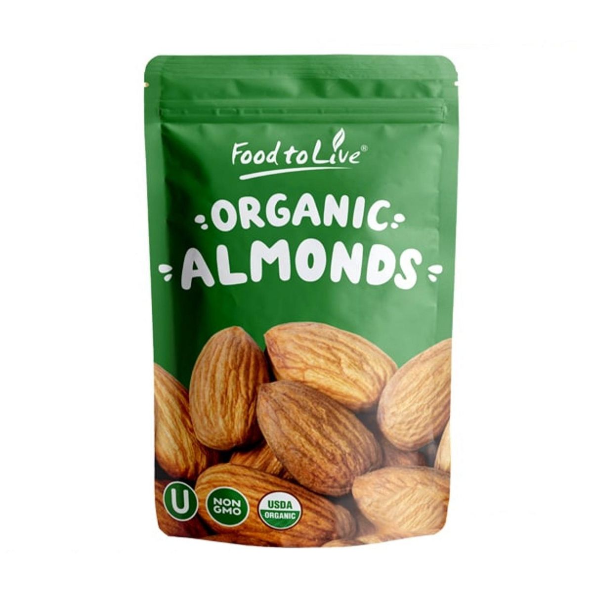 Almendras California Orgánicas Tostadas en Seco con Sal del Himalaya - Sin OGM, Tostadas al Horno, Ligeramente Saladas, Sin Aceite Agregado, Veganas, Kosher, a Granel - Imagen 4