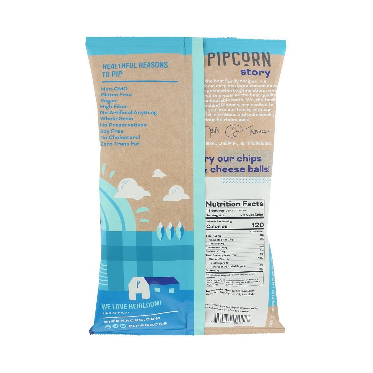 Pipcorn Palomitas Minis Sabor Sal de Mar - Caja con 12/4 oz - Imagen 4