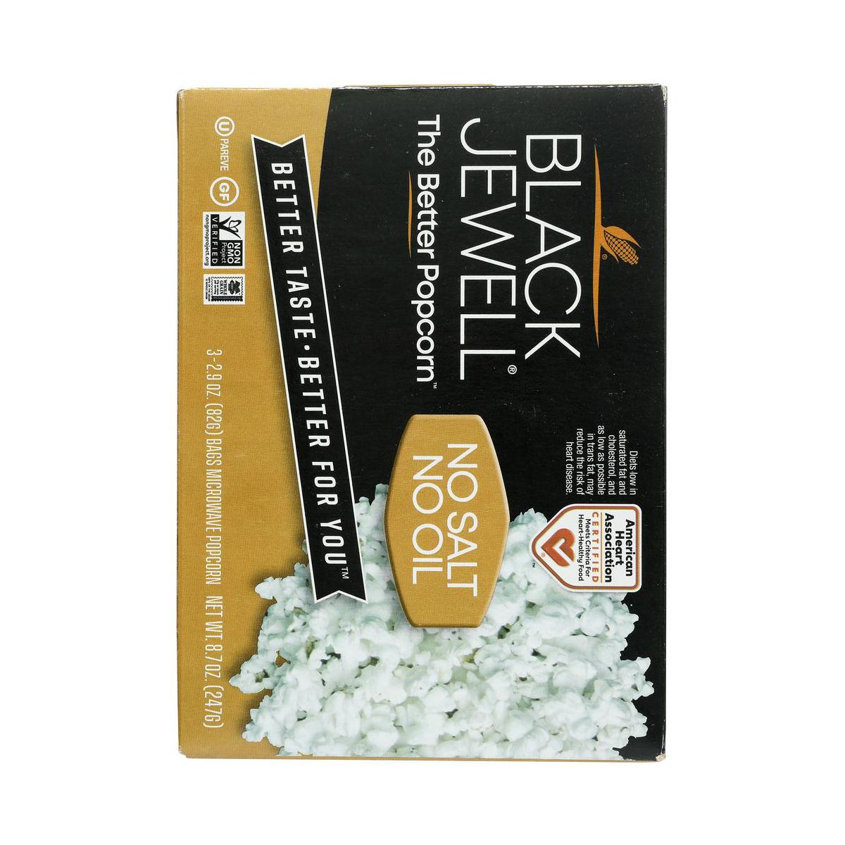 Palomitas de Maíz para Microondas Black Jewell Sin Sal y Sin Aceite - Caja de 6/8.7 oz - Imagen 4