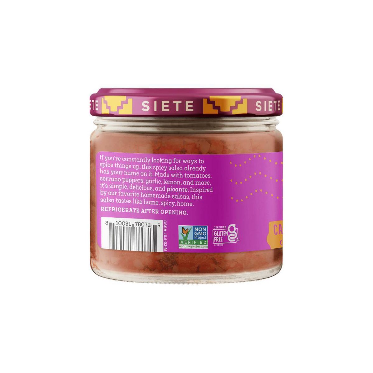 Siete Casera Salsa Roja Picante - 10.5 oz - Imagen 3