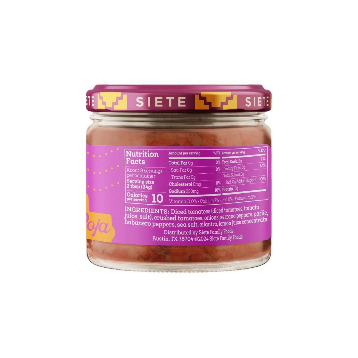 Siete Casera Salsa Roja Picante - 10.5 oz - Imagen 4
