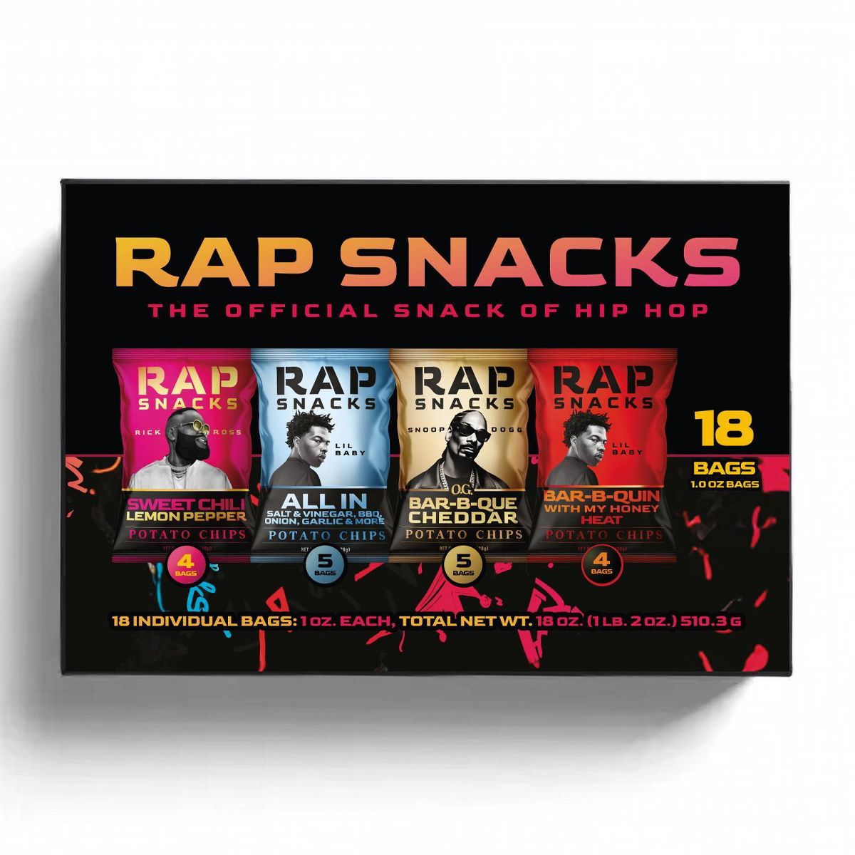 Caja de Variedad Rap Snacks - 18ct/18oz - Imagen 2
