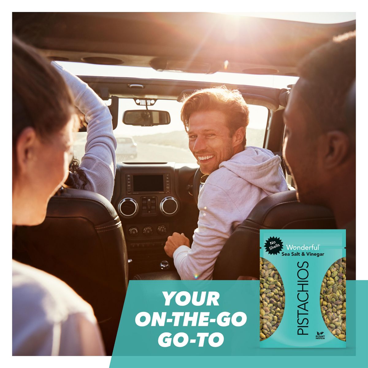 Wonderful Pistachios Sin Cáscara Sal de Mar y Vinagre - 11 oz - Imagen 7
