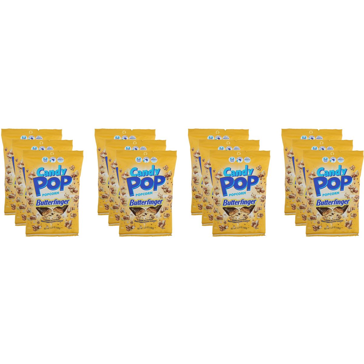 Palomitas Candy Pop Butterfinger - Caja de 12 - 5.25 oz - Imagen 2
