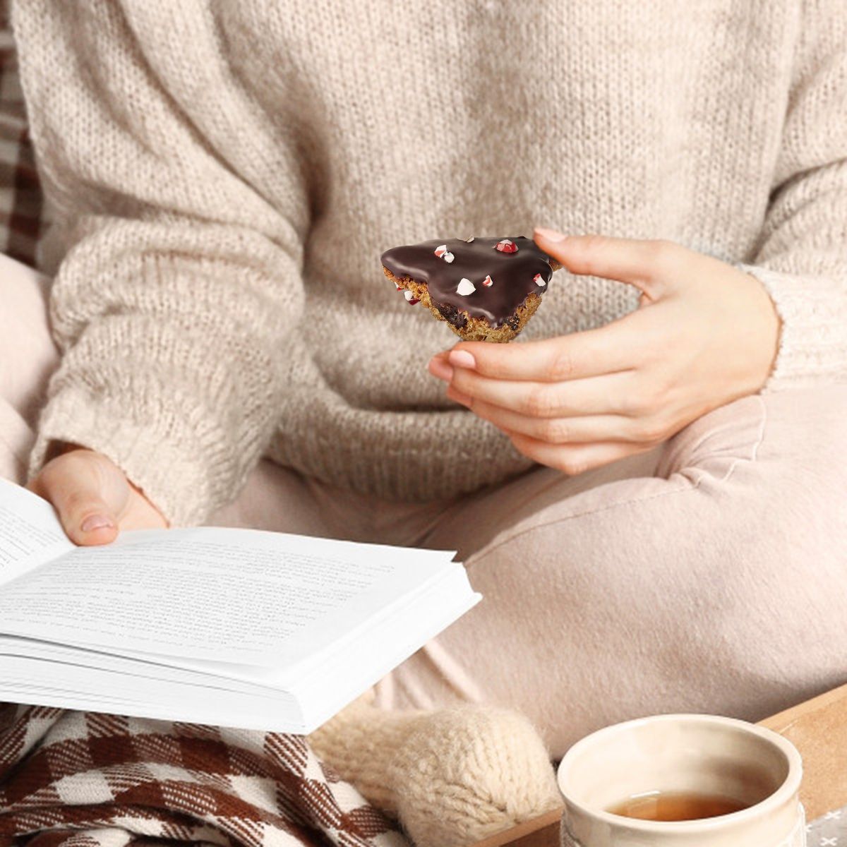 Tate's Bake Shop Corteza de Galleta Chocolate Oscuro con Menta - 4.6 oz - Imagen 9