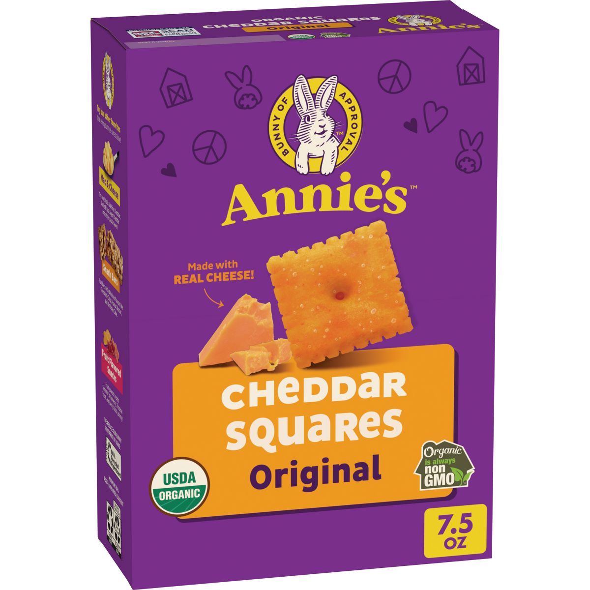 Annie's Galletas Saladas Horneadas Sabor Queso Cheddar - 7.5 oz
